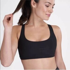 Spanx black low impact sports bra size XS